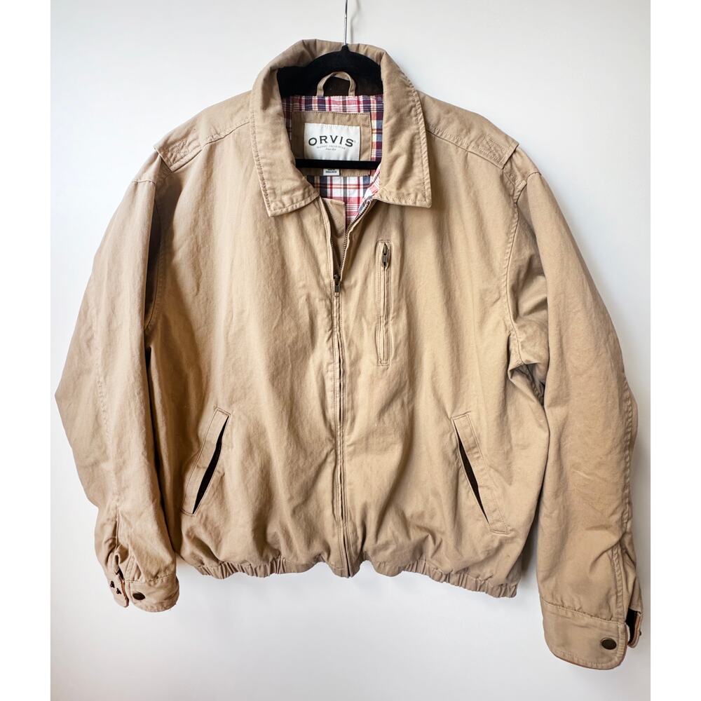 Orvis Tan Windbreaker Jacket